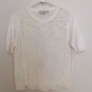 Ann Taylor LOFT white blouse